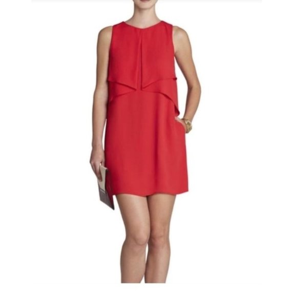 BCBG Maxazria Amelie Sleeveless Draped Dress Large - Picture 1 of 7